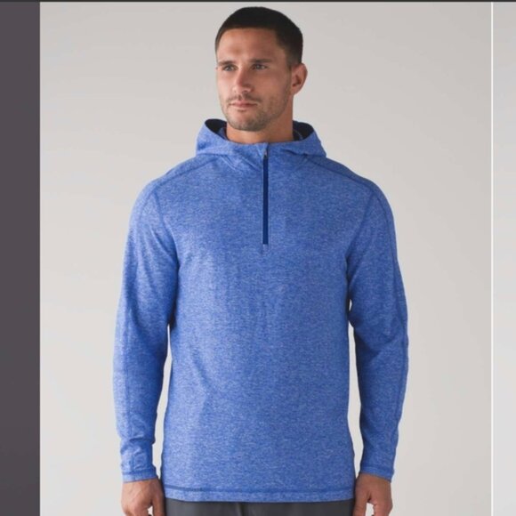 Lululemon Surge Warm Hoodie Heathered Hyper Blue - Picture 1 of 12